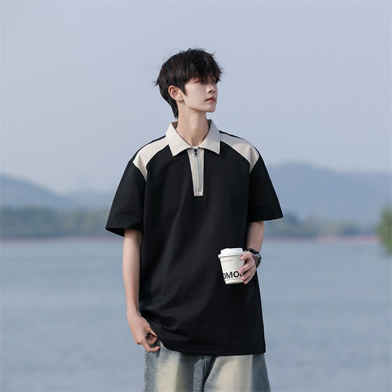 M-8XL夏季新款刺绣纯棉短袖翻领POLO衫2530-P40.45（控69｝，男装Polo衫，星座109-1