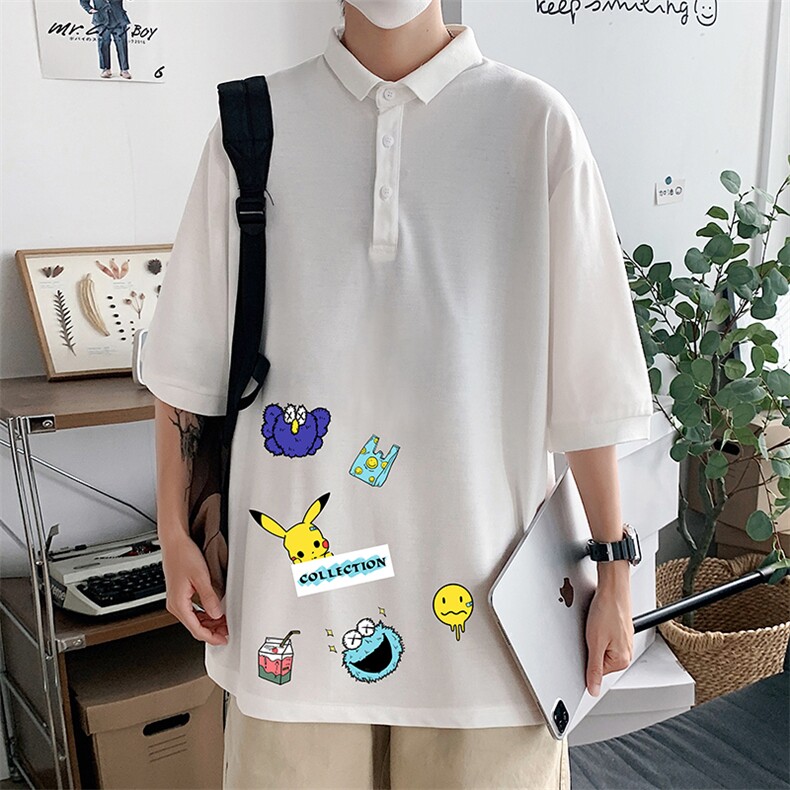 PL57079-P35翻领短袖polo衫男大码胖子半袖t恤男有领保罗衫模特,男装Polo衫,电商A040