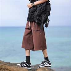 夏季百搭休闲裤七分裤简约潮流男裤风裤子A061-ED50072-p35，男装休闲裤，电商A061