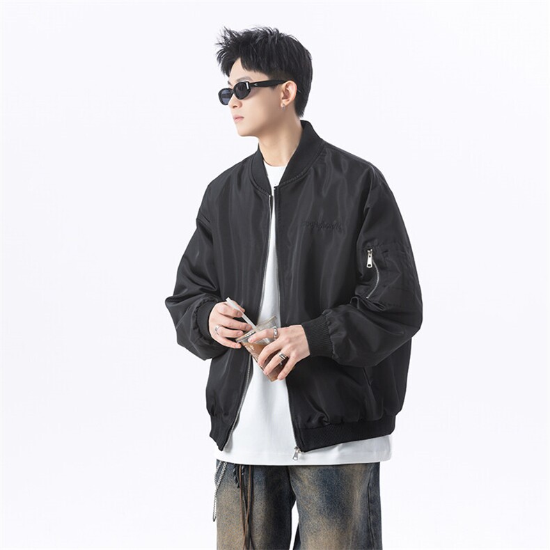 港风日系复古设计感刺绣拼接立领夹克男XZ213-JK4321-P108控128,男装夹克,星座213