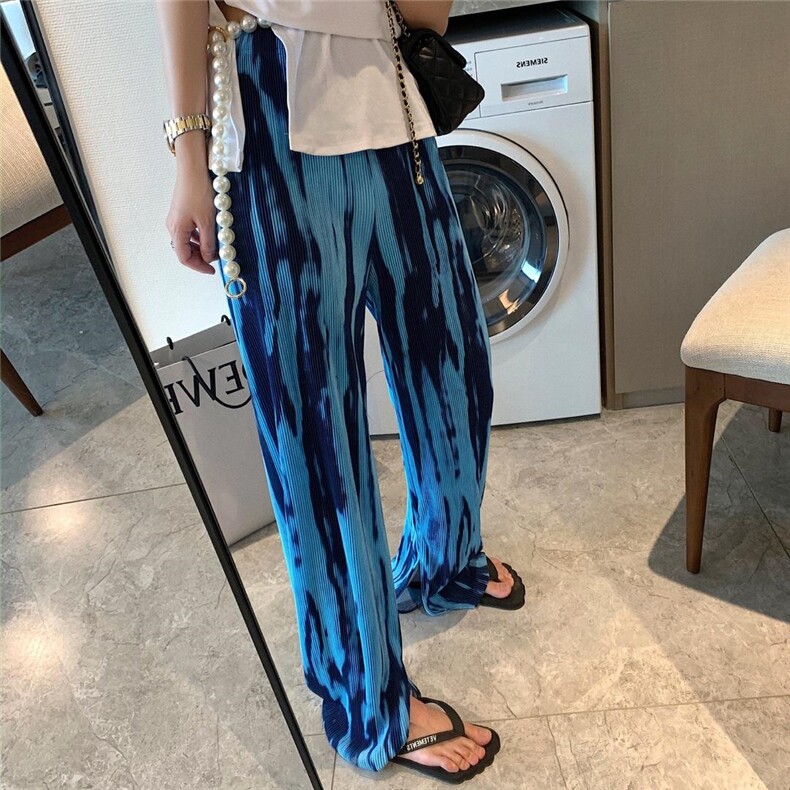 扎染百褶裤，女装，XTZ style