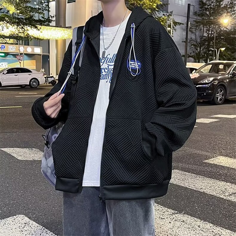 冬季外套男士连帽宽松上衣服韩版潮流男装AW601P40,男装夹克,星座1116-2