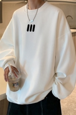 5XL华夫格卫衣男大码胖子圆领长袖t恤HW76436-P30，男装T恤，电商A040