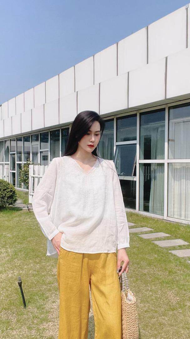 纯苎连衣裙小衫裤子裙子衬衣 时尚风 风淑女风休闲风，女装连衣裙，川哲