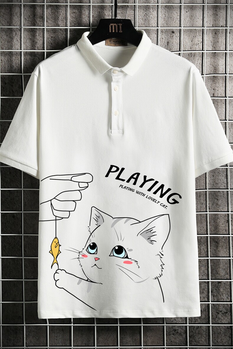 PL57129-P35翻领短袖polo衫男大码胖子半袖t恤男有领保罗衫,男装Polo衫,电商A040A
