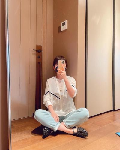 2021秋装新款针织上衣拼接衬衣显瘦,女装其它,蜜思优沫