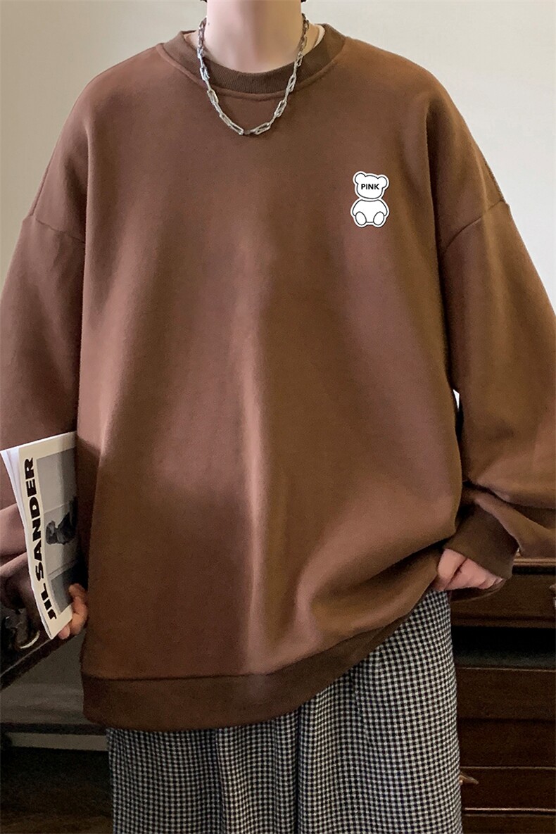 圆领卫衣男大码加厚加绒长袖t恤男S6292-P28,男装卫衣,电商A040
