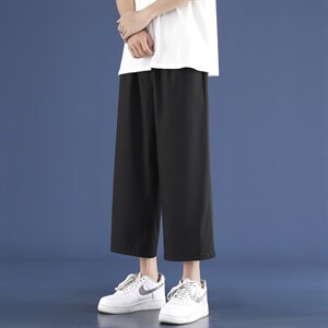 2023夏季新款男士冰丝休闲裤运动裤宽松潮流薄款1211-特批20，男装休闲裤，星座718-1