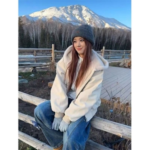 现货现货网图慎上荔枝纹皮座山雕加绒连帽棉服棉衣2318特价P85