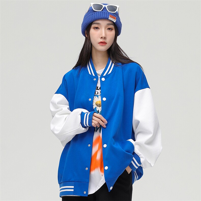 春秋季棒球服外套ins潮情侣学生休闲针织夹克可二次开发DF32-P75,男装夹克,电商B306