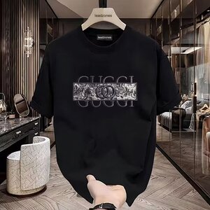 2025新款欧货时尚精品T恤高奢立体花卉刺绣短袖体恤百搭时髦上衣图片