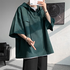现货港风短袖T恤休闲宽松高品质新款百搭DSA059-1002-P38控58，男装T恤，电商A059