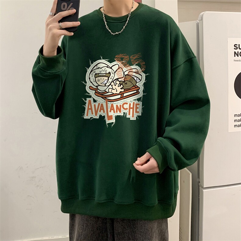 23秋季新款320G华棉圆领卫衣面布棉WH3234-P35控58,男装卫衣,电商B370