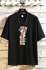 T1763P25砖墙挂拍潮风纯棉体恤衫宽松短袖T恤男休闲宽松T恤，男装T恤，星座510A-1
