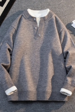 8810-P582025年秋冬新款休闲毛衣男士时尚长袖宽松针织衫上衣，男装针织衫/毛衣，电商A113