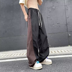 伞兵冲锋裤男2026夏季美式高街拼接设计束脚休闲裤子MK540-P38，男装休闲裤，星座1001-1