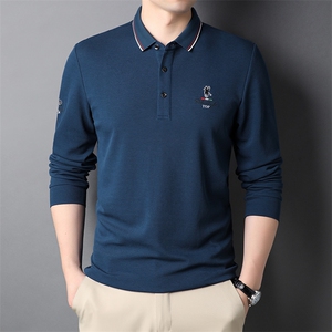QLM77173男式秋季服装新款长袖T恤青年翻领四季打底体恤P66,服装搭配错误图片图片