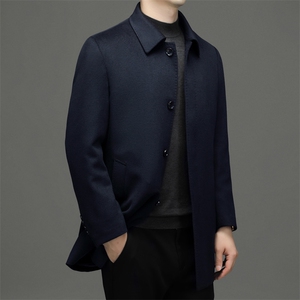 BW8978钱塘2020-2中年男士冬季厚款商务休闲毛呢外套P545图片