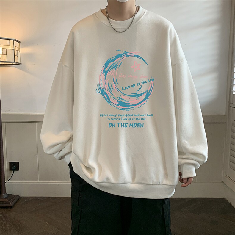 春季圆领卫衣男大码韩版宽松长袖外套S6341-P28,男装卫衣,电商A040