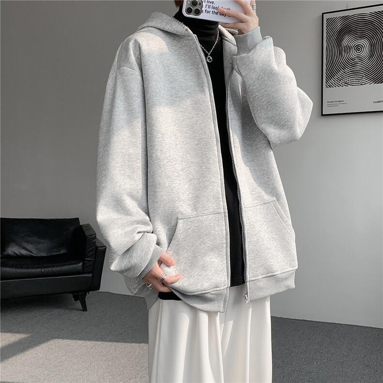 3XL-S基础百搭拉链开衫卫衣男休闲外套小心机WY45-P58400g,女装短外套,电商D206-1