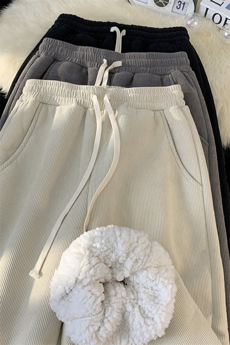 灯芯绒加绒裤男休闲裤束脚裤长裤KD618-P65控88,男装卫衣,电商D312-1