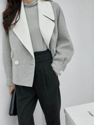 冬季新品双面羊绒大衣，女装，拉嘉图