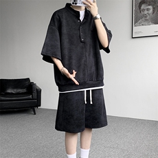 可拆开卖！立领POLO衫短袖t恤套装男生休闲运动青少年搭配帅气夏，男装T恤，电商B312