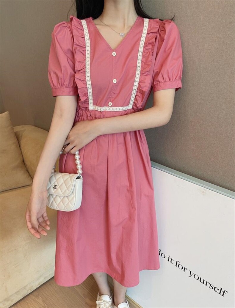 通勤韩版连衣裙，女装连衣裙，欧菲拉
