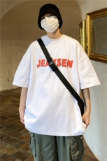 夏季新款美式复古重磅半袖初中生潮卡通字母短袖JK23215-p25控39，男装T恤，星座605(原A050)