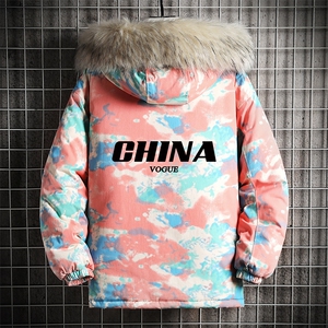 MC49001-P135 日系潮衣男大码派克服男工装服外套袄 网格图片