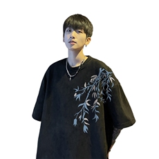 麂皮绒！重磅麂皮绒短袖t恤男JT503-特p19，男装T恤，电商B371