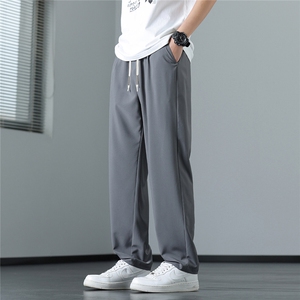 夏季冰丝垂感休闲裤 K063模特地板 92%聚酯纤维8%氨纶(S-2XL)TP28图片
