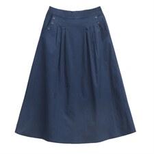 纯棉高腰半身裙女夏季2024年新款妈妈宽松休闲大码中长款a字裙子，女装半身裙，玛其路