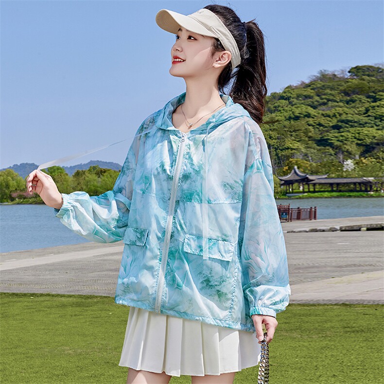 2025夏季新款防晒服短款薄款RF2C290-2829#-P85-K138,女装防晒衣,蝶眷