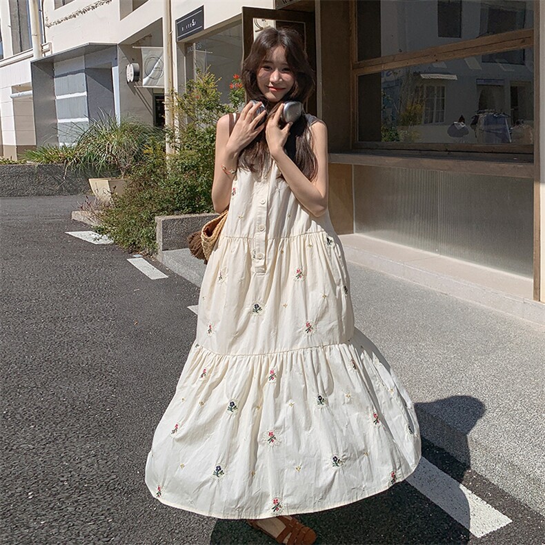 【现货】韩系高级感刺绣精工连衣裙C258-2582-P120K188,女装连衣裙,2C258