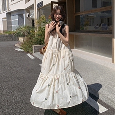 【现货】韩系高级感刺绣精工连衣裙C258-2582-P120K188，女装连衣裙，2C258