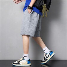 2022潮流短裤华夫格面料宽松港风裤子男士DK7870-P41，女装休闲裤，星座717