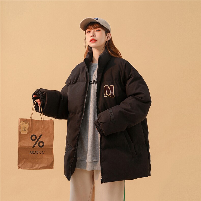 2025冬季新款毛巾绣英文字母M男士棉衣棉服外套M2052/P60控88,男装棉衣,电商A148-1