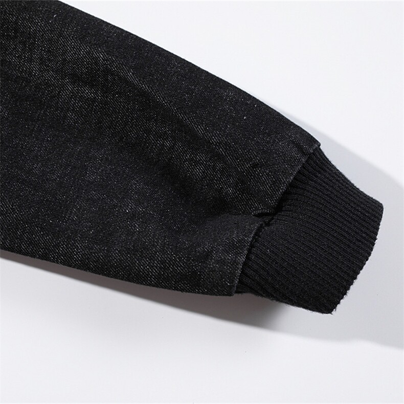 jk817-p95-限价128 白底牛仔夹克肥仔秋款量足印花大码图片