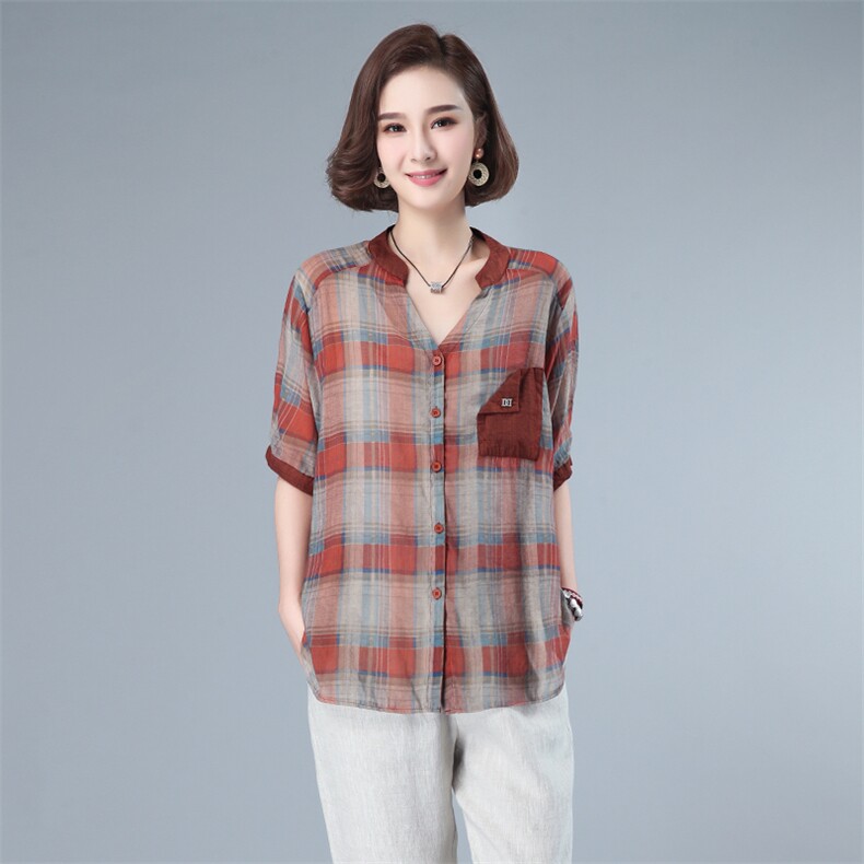 2021夏款大码女装印花上衣265款,女装大码女装,秋牧寒烟