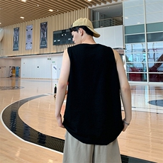 8XL-M特大码无袖T恤男肌理感冰丝坎肩运动篮球背心男DX320P30，男装T恤，电商D206-1