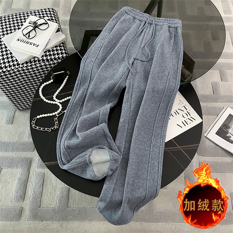 韩版冬季休闲运动加绒卫衣卫裤套装潮,女装套装/套裙,江南