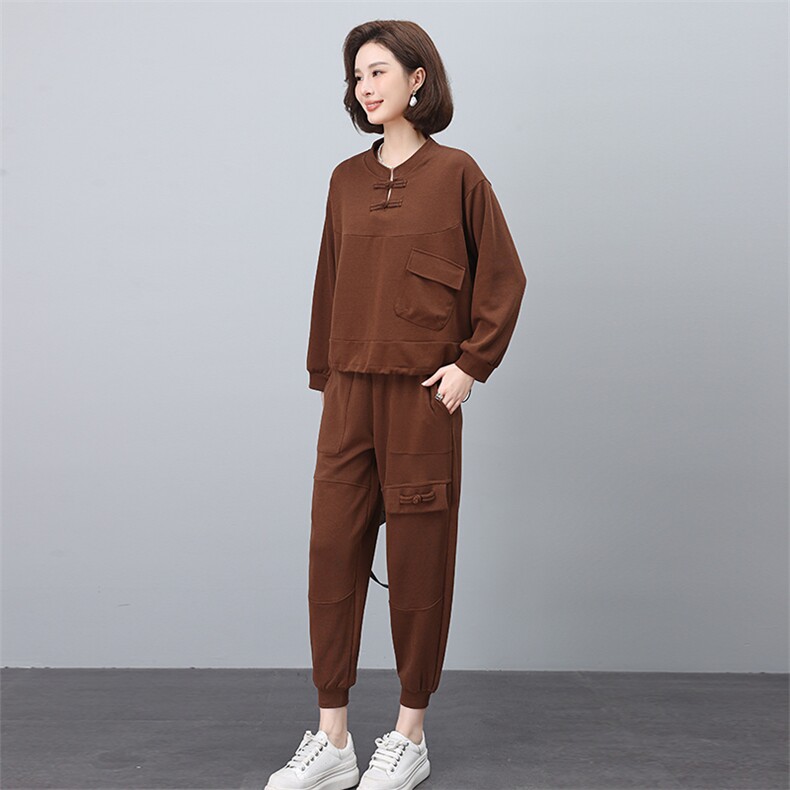 时尚优雅女装套装舒适百搭两件套气质显瘦休闲装,女装套装/套裙,叶笙衣
