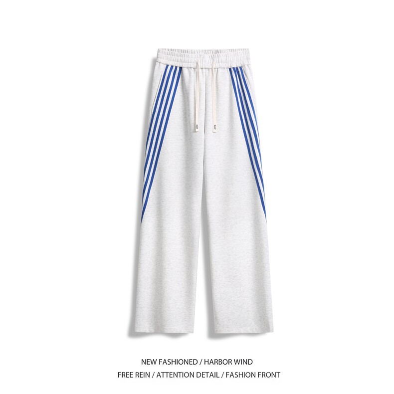 抖音品质春季新款潮美式运动宽松休闲卫裤B315-K25613-特p40控78,男装休闲裤,电商B315