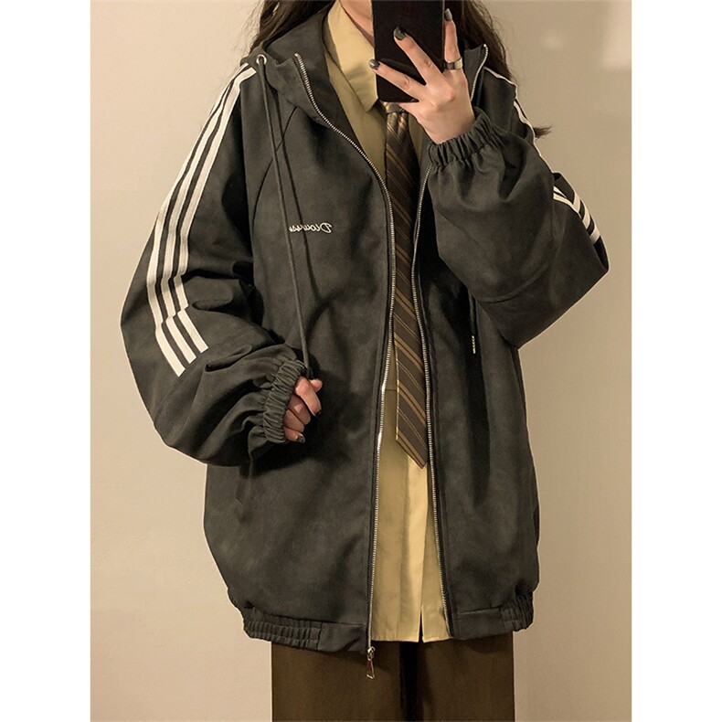 春秋三条杠皮衣美式潮牌情侣装夹克外套XZ102B-1-JK2561P85,男装皮衣,星座102B-1
