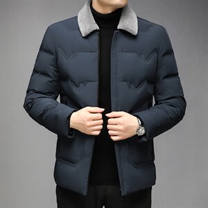 新款冬季脱卸羊毛领羽绒服中年男士冬装外套爸爸装GSNA21309-P315,男装羽绒服,电商B212（原钱塘6029）