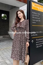 秋装花料连衣裙，女装连衣裙，天使公主