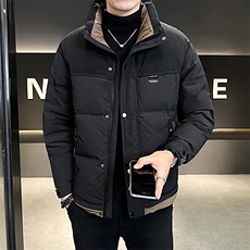 B3536606P165黑2024年冬季新款男士羽绒服立领羽绒店主男控248，男装羽绒服，电商B353