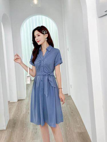 现货夏装新款连衣裙三色四码M-XXL，女装连衣裙，艾涵o