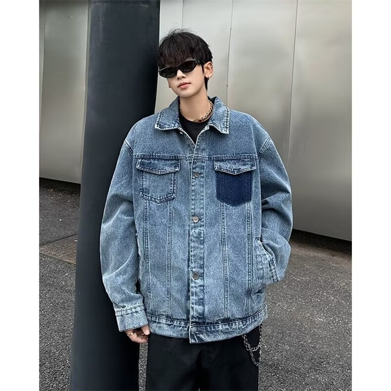 2024春秋季新款扎染水洗牛仔夹克 QA07 P85图片